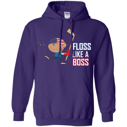 Floss Like A Boss Shirt For Hockey Players Purple