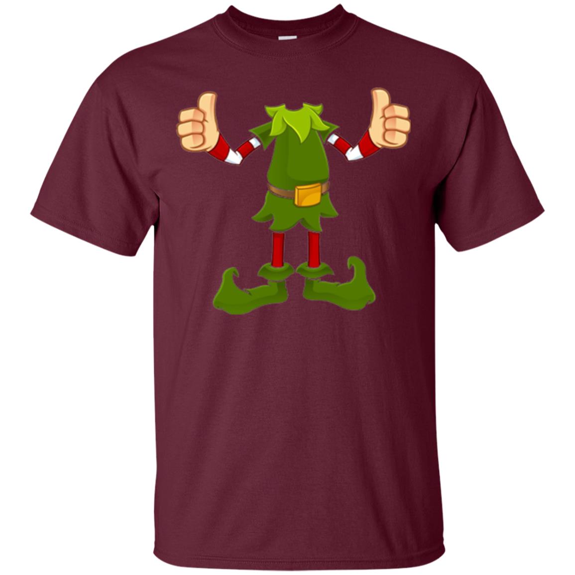 Chirstmas T-shirt Funny Elf Maroon