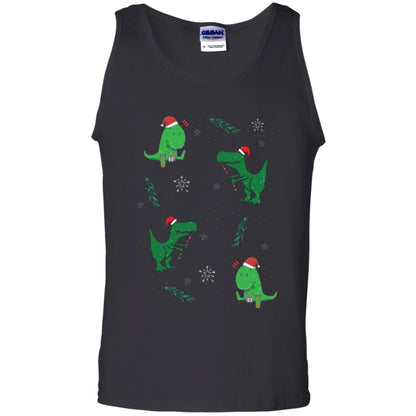 Funny Christmas T-shirt Merry Christmas Dinosaur Black