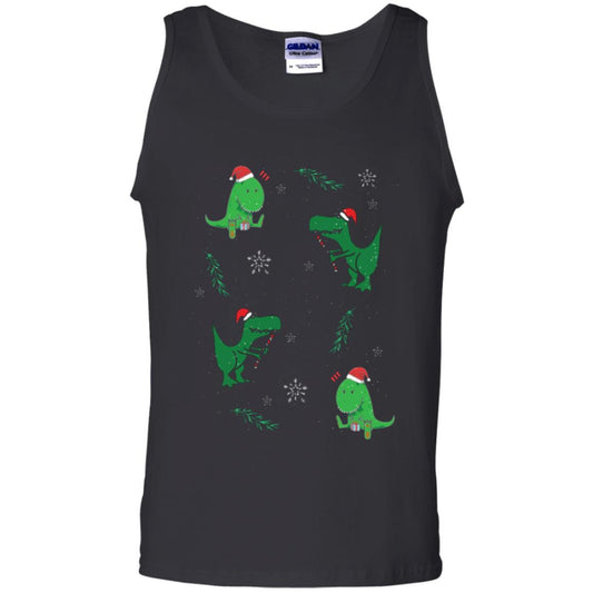 Funny Christmas T-shirt Merry Christmas Dinosaur Black