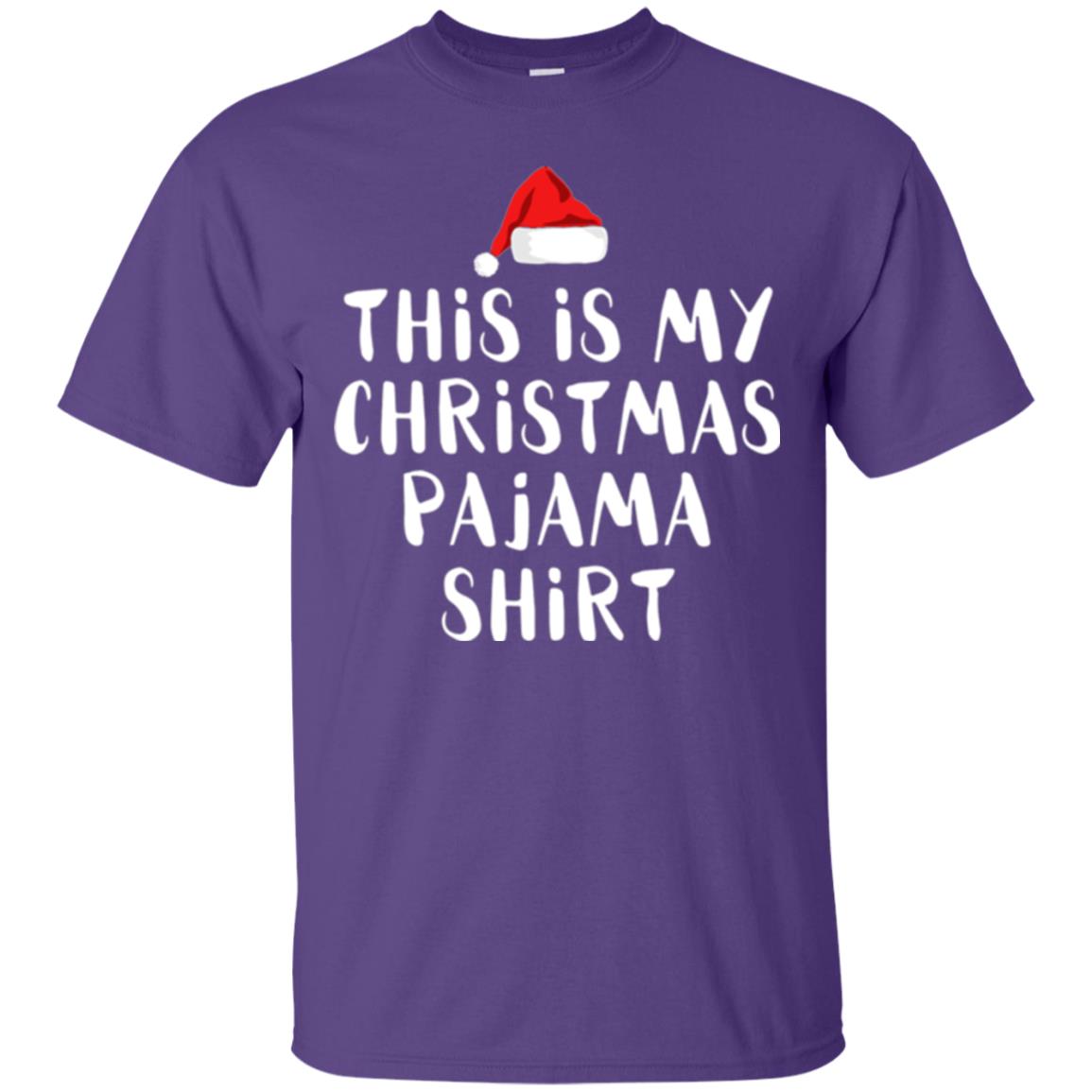 Christmas T-shirt This Is My Christmas Pajama Shirt Purple
