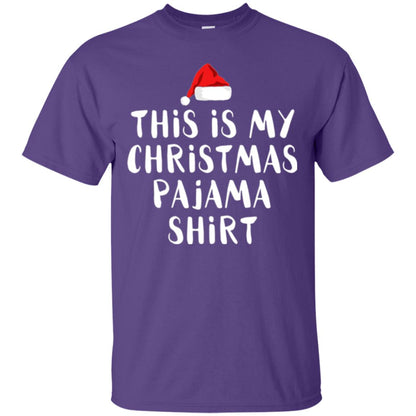 Christmas T-shirt This Is My Christmas Pajama Shirt Purple