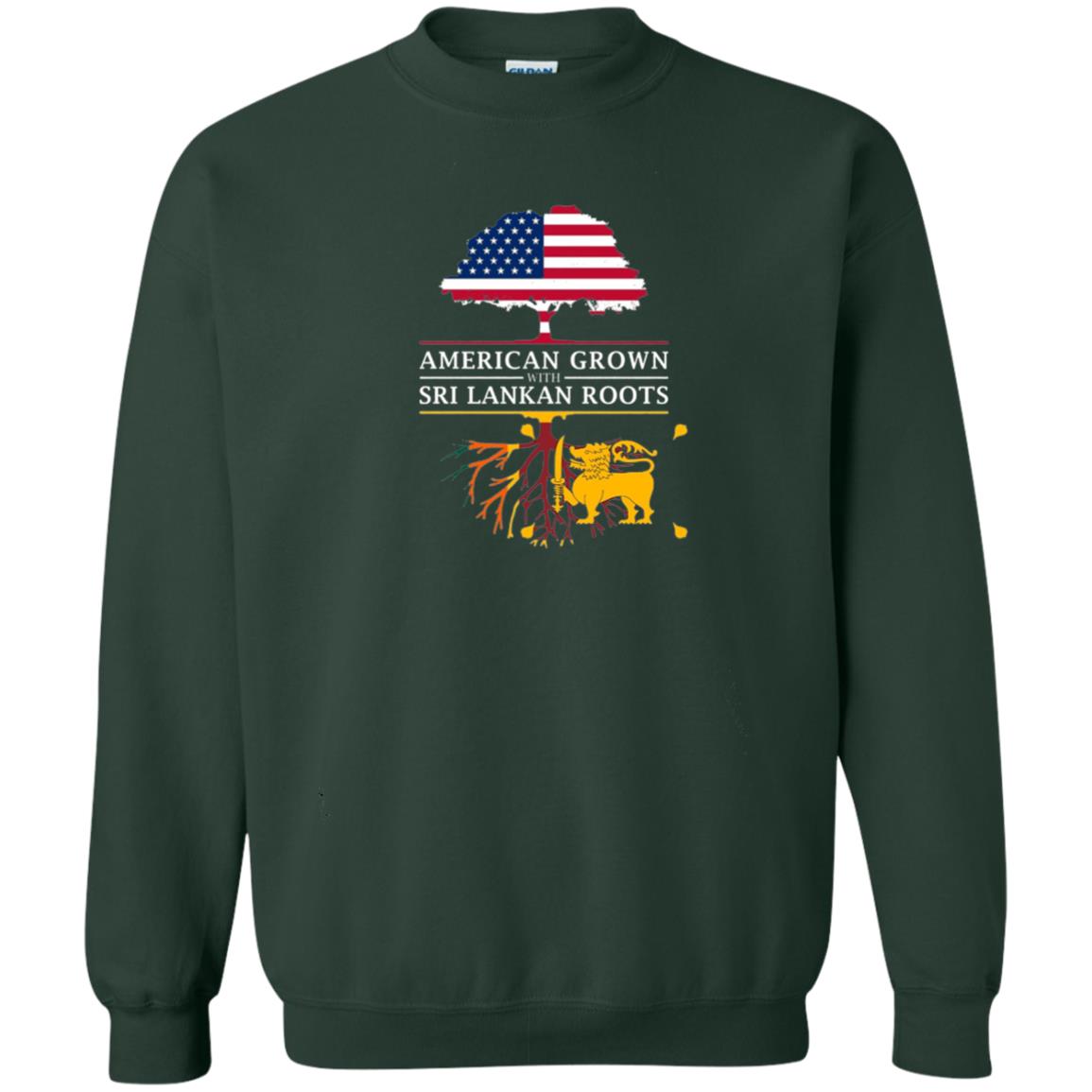 American Grown With Sri Lankan Roots Shirt Forest Green