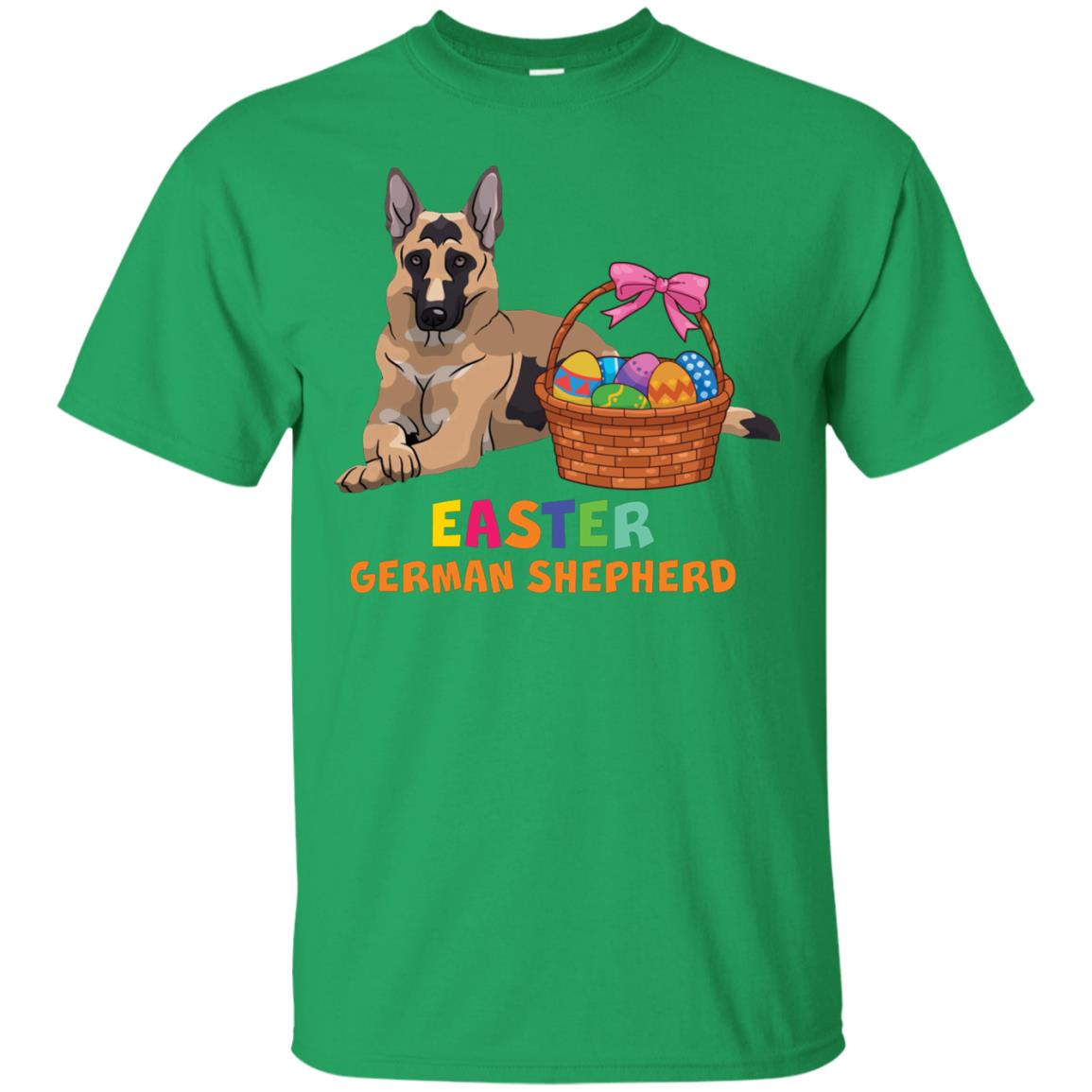 Easter German Shepherd Dog Lover T-shirt For Easter Irish Green