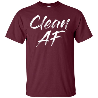 Clean Af T-shirt Maroon