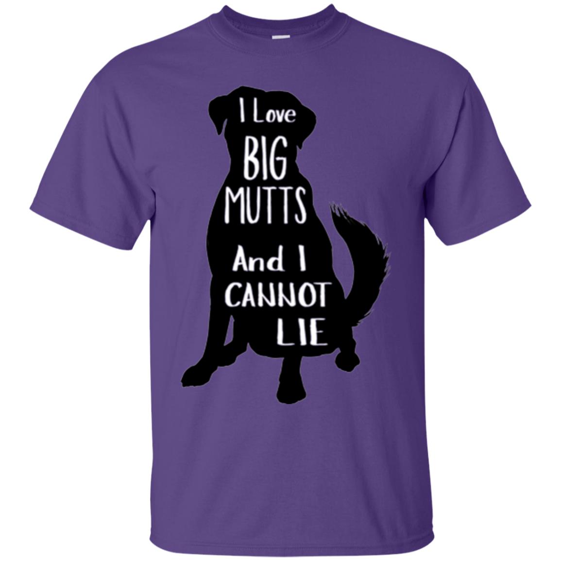 Dog Lovers T-shirt I Love Big Mutts And I Don_t Lie Purple