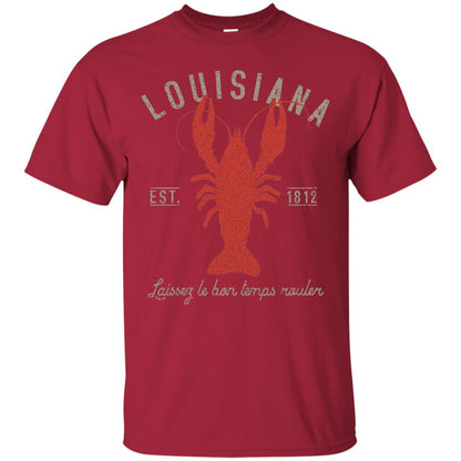 Louisiana Laissez Le Bon Temps Rouler Crawfish T-shirt Cardinal