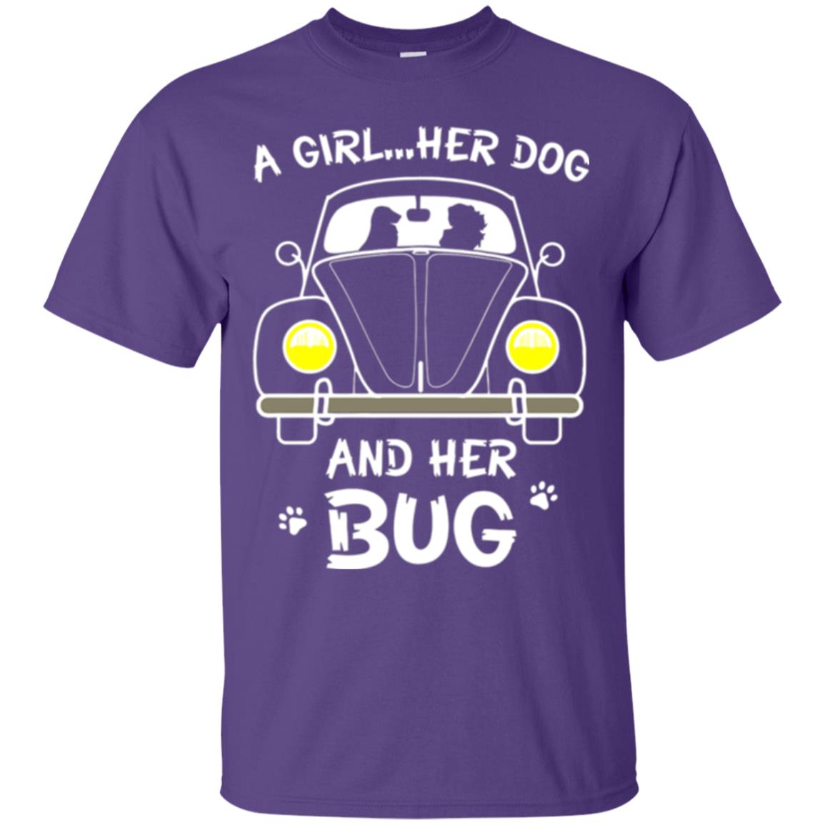 Dog Lover T-shirt A Girl Her Dog And Her Bug