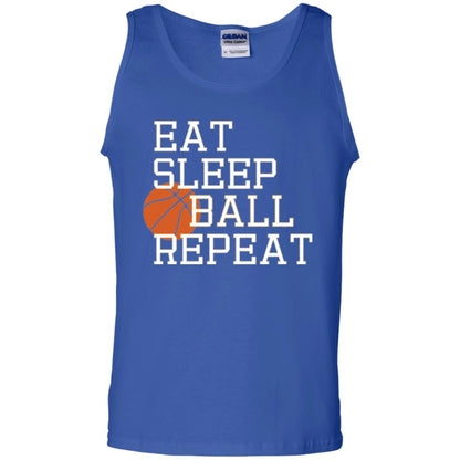 Basketball T-shirt Eat Sleep Basketball Repeat Royal
