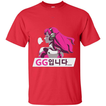 Overwatch D. Va Gg Spray T-shirt Red