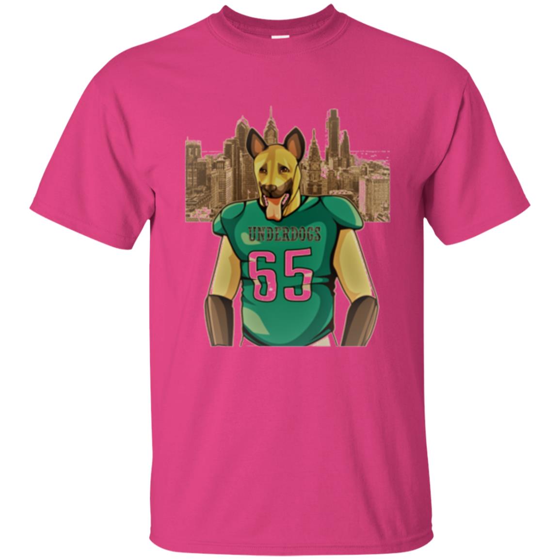 Dog Lover T-shirt Philly Fan Philadelphia Underdogs 2018 Game Day Heliconia