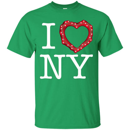 I Heart Love Ny Glowing String Lights New York T-shirt Irish Green
