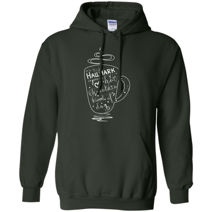 Christmas T-shirt It's A Hallmark Hot Chocolate Kind Of Day Forest Green