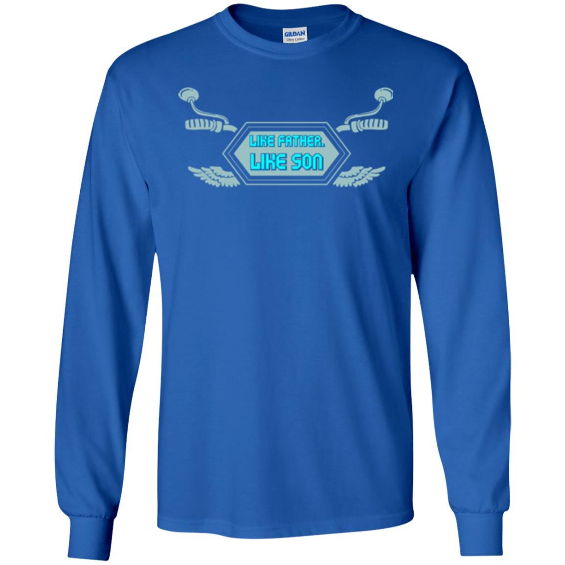 Motocross T-shirt Like Father Like Son Royal