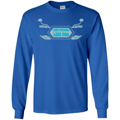 Motocross T-shirt Like Father Like Son Royal