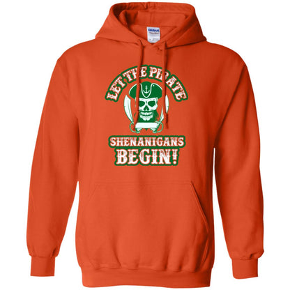 Saint Patrick's Day T-shirt Let The Pirate Shenanigans Begin Orange
