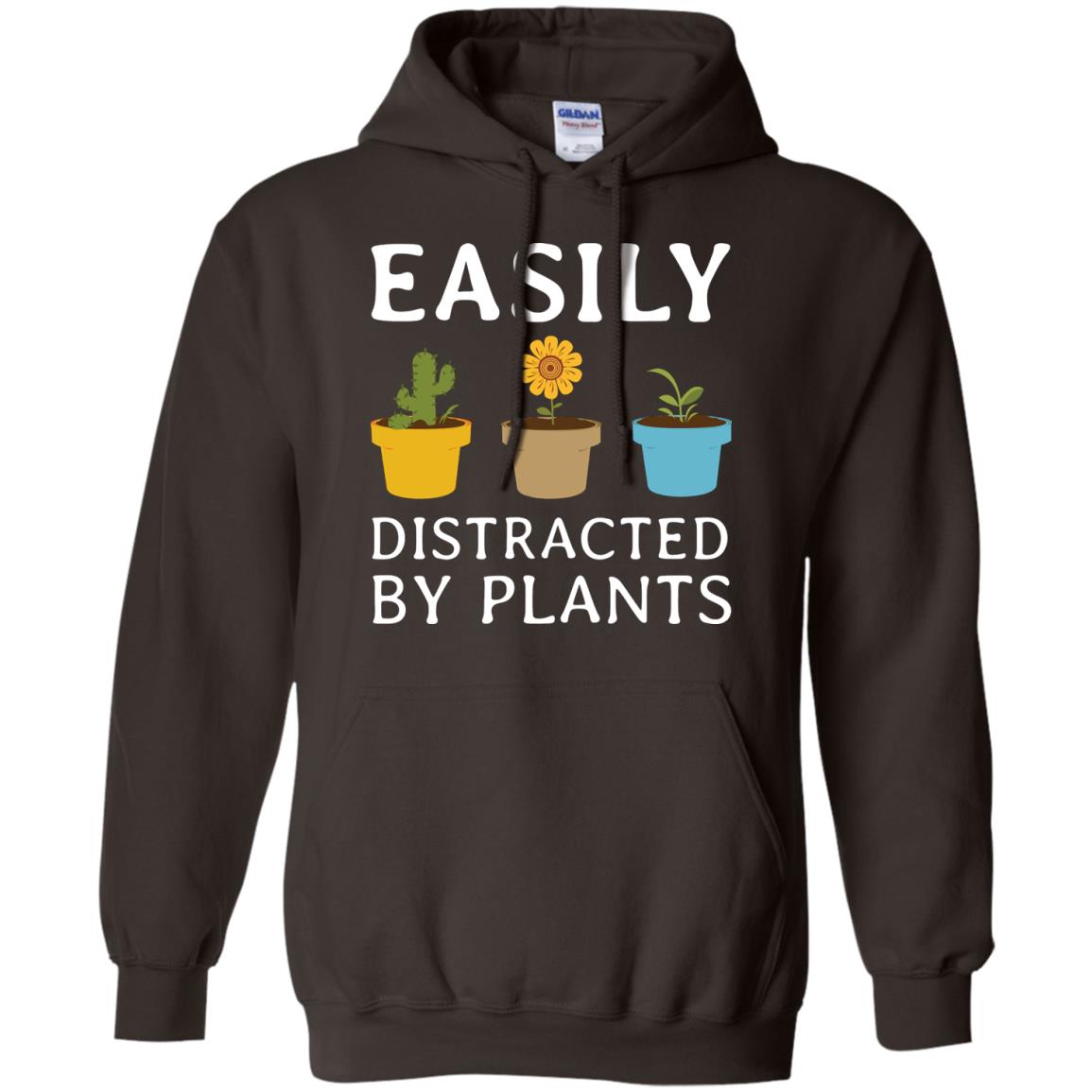 Easily Distracted By Plants Gardener Shirt Dark Chocolate