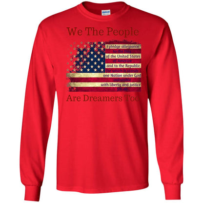 Americans We Are People Are Dreamers Too T-shirt Red