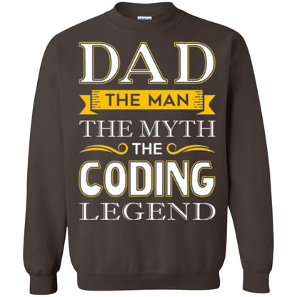 Daddy T-shirt The Man The Myth Colding Legend Dark Chocolate
