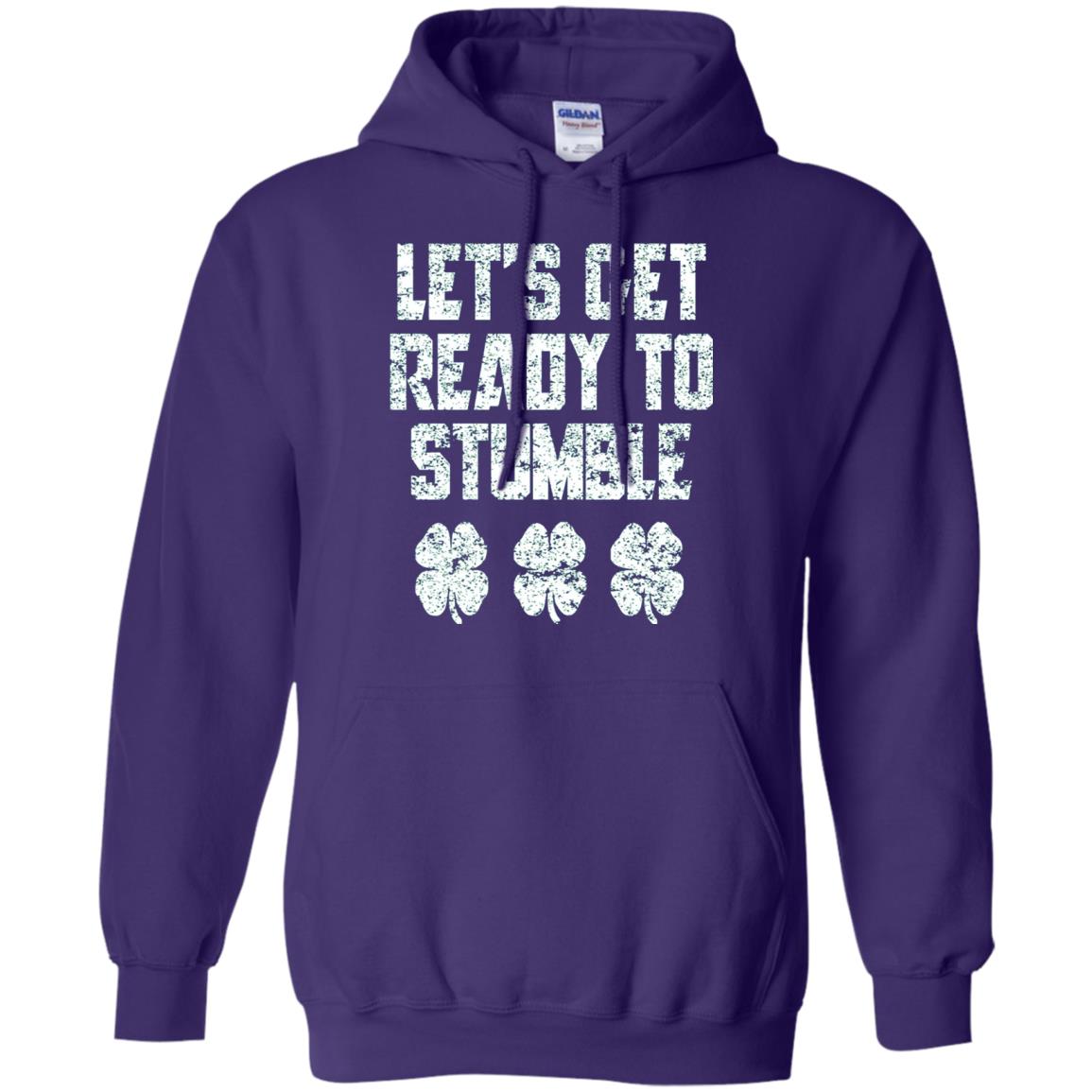Lets Get Ready To Stumble Stain Patrick Day T-shirt Purple