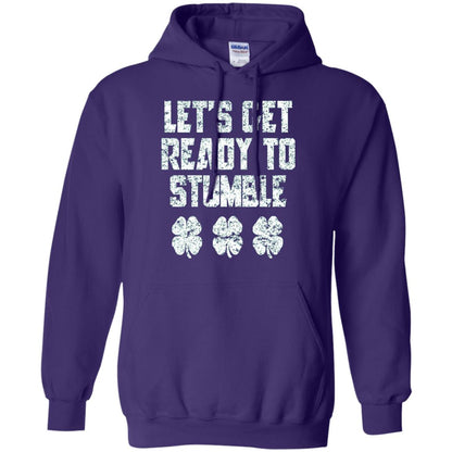 Lets Get Ready To Stumble Stain Patrick Day T-shirt Purple