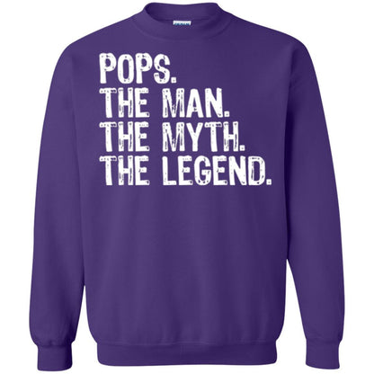 Daddy T-shirt Pops The Man The Myth The Legend Purple