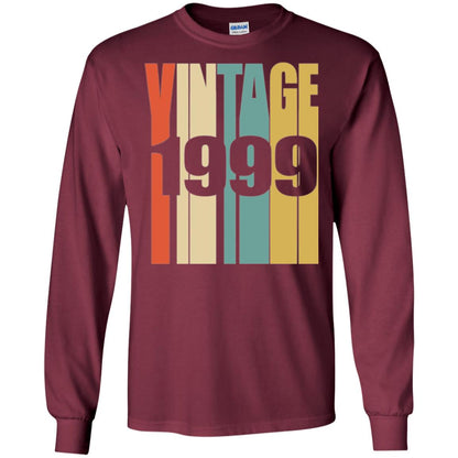 Brithday T-shirt Retro Vintage 1999 Maroon