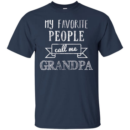 My Favorite People Call Me Grandpa Papa T-shirt Navy