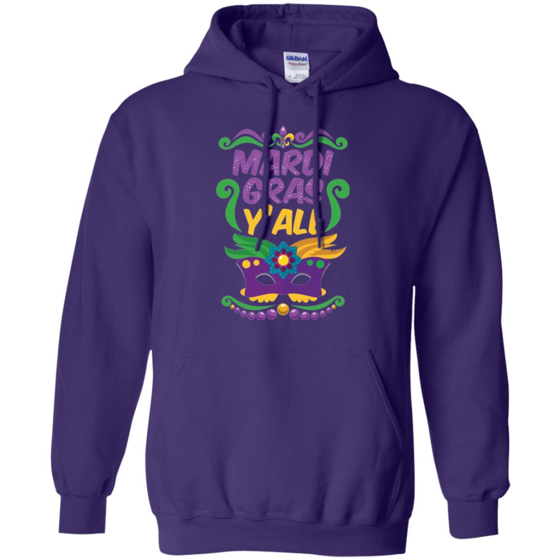 Mardi Gras T Shirt Mardi Gras Y_all T-shirt Purple