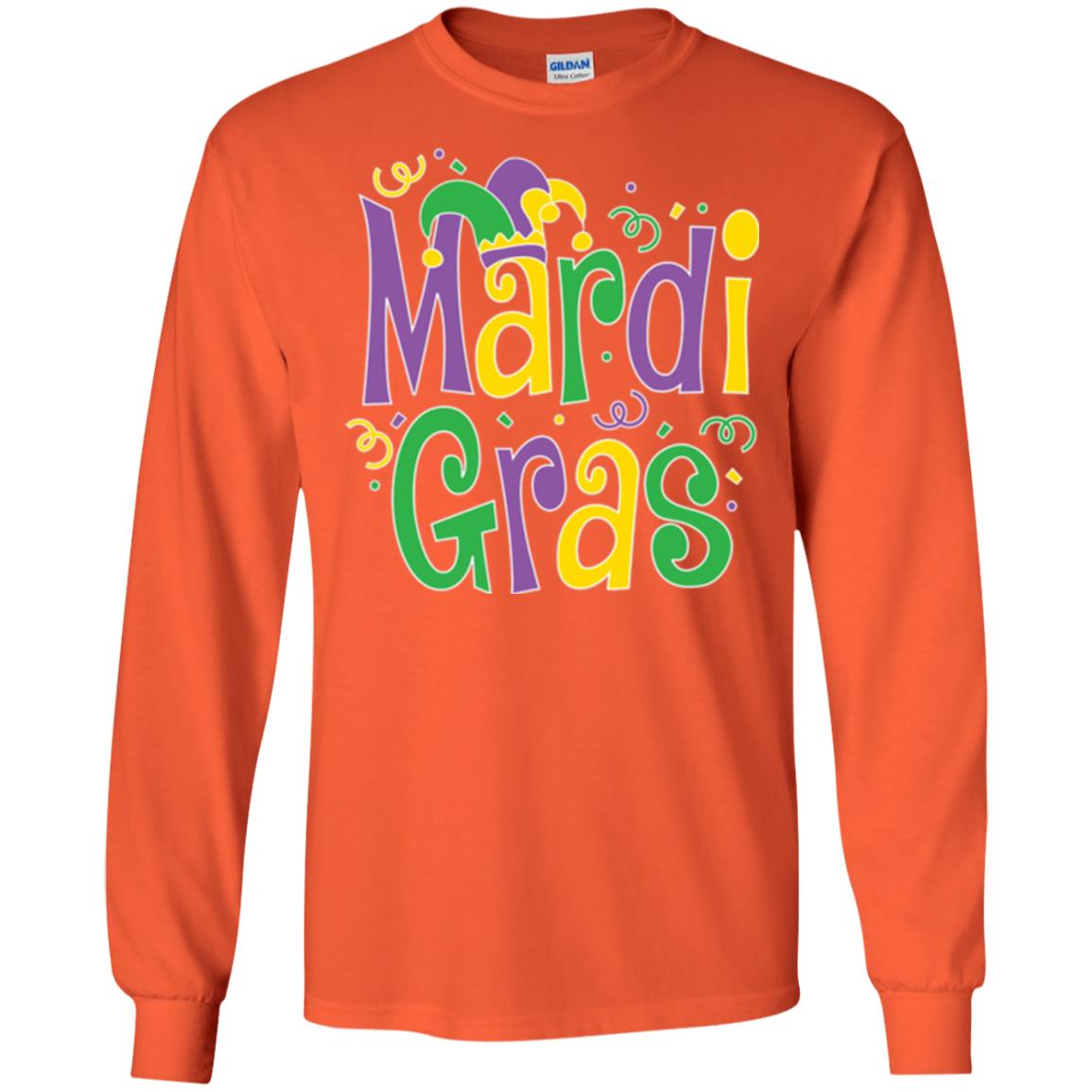 Mardi Gras T-shirt Mardi Gras Party T-shirt Orange