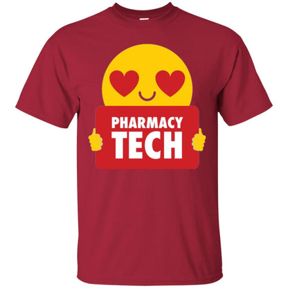 Pharmacy Tech T-shirt Heart Eye Emoji Cardinal