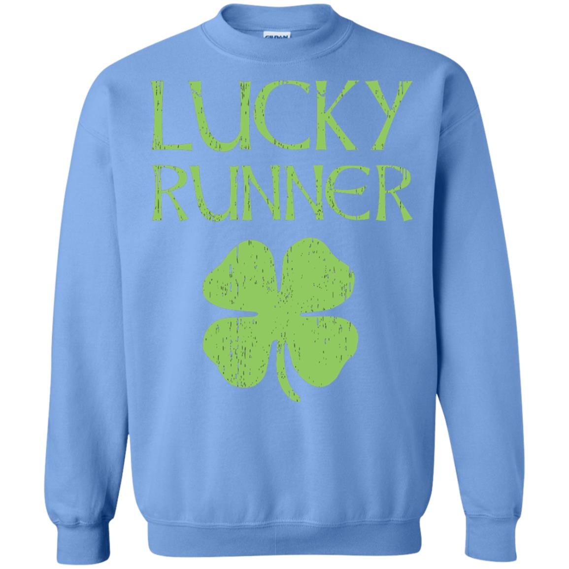 Irish Running Lucky Runners St. Patrick_s Day T-shirt Carolina Blue