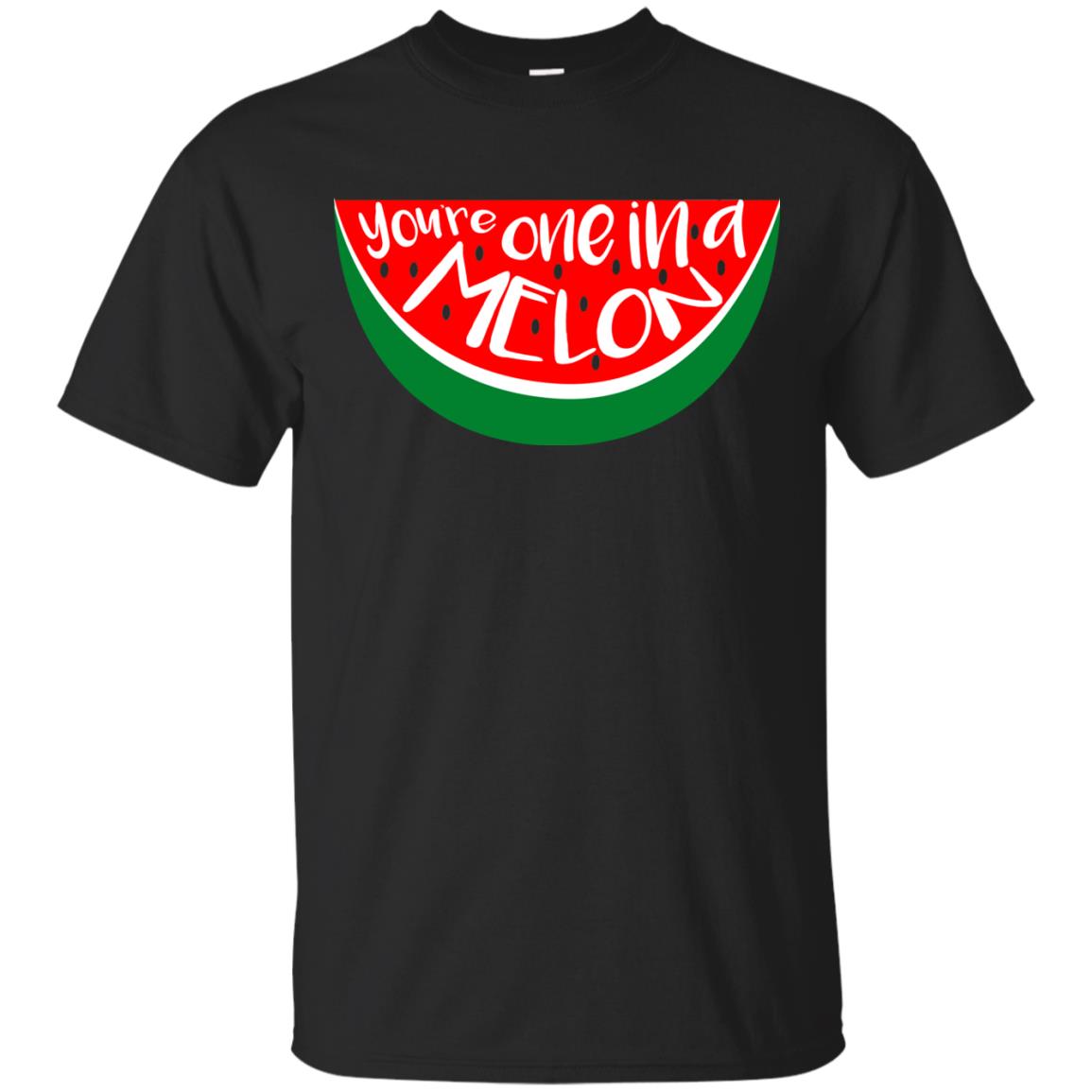 You_re One In A Melon Funny Summer Melon Fruit Shirt Black