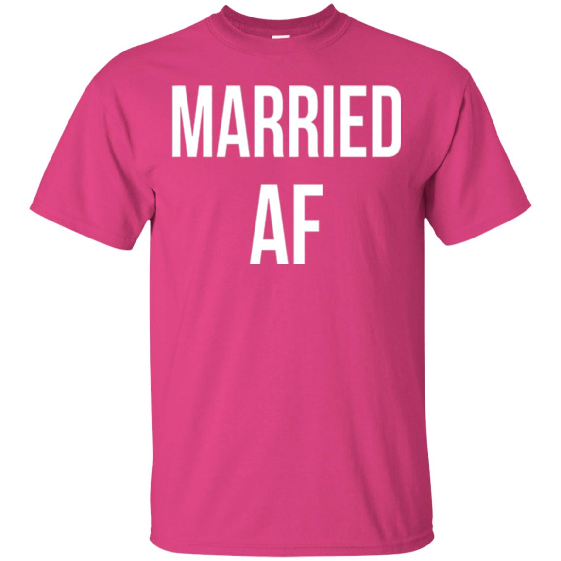 Married Af Funny T-shirt Heliconia