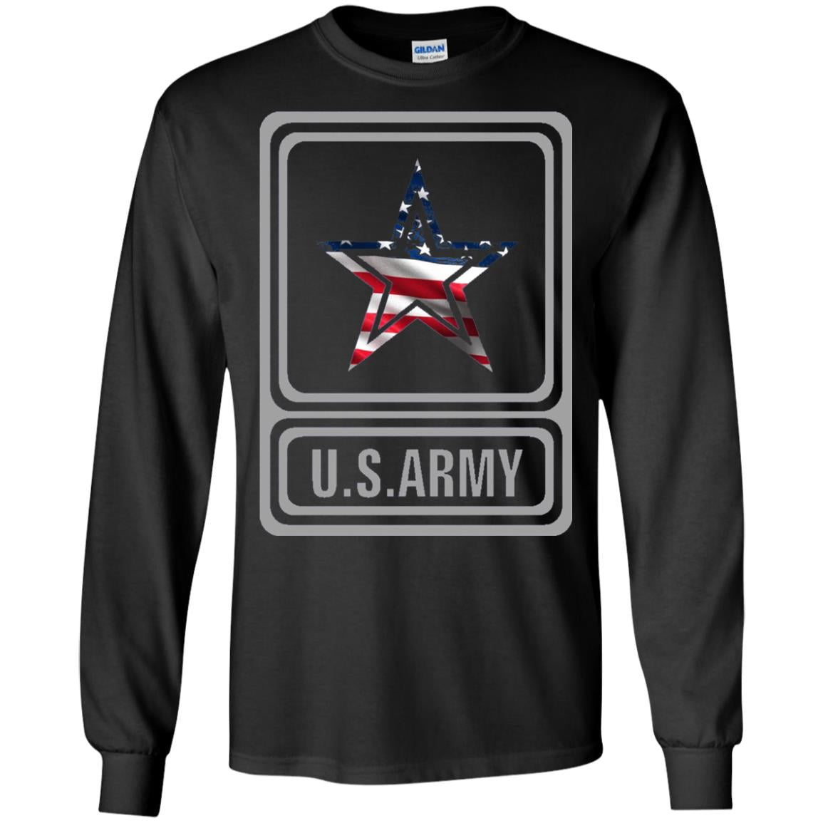 United States Army Original Us Flag T-shirt Black