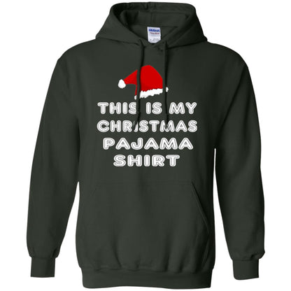 Christmas T-shirt This Is My Christmas Pajama Shirt Forest Green