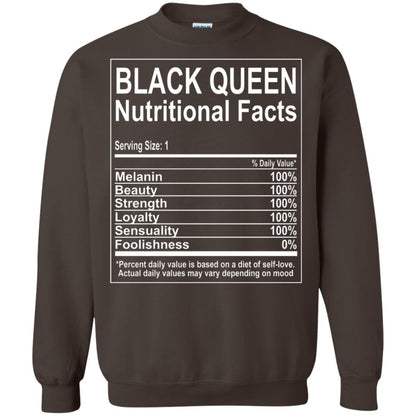 Black Queen Nutritional Facts T-shirt Self Love Dark Chocolate