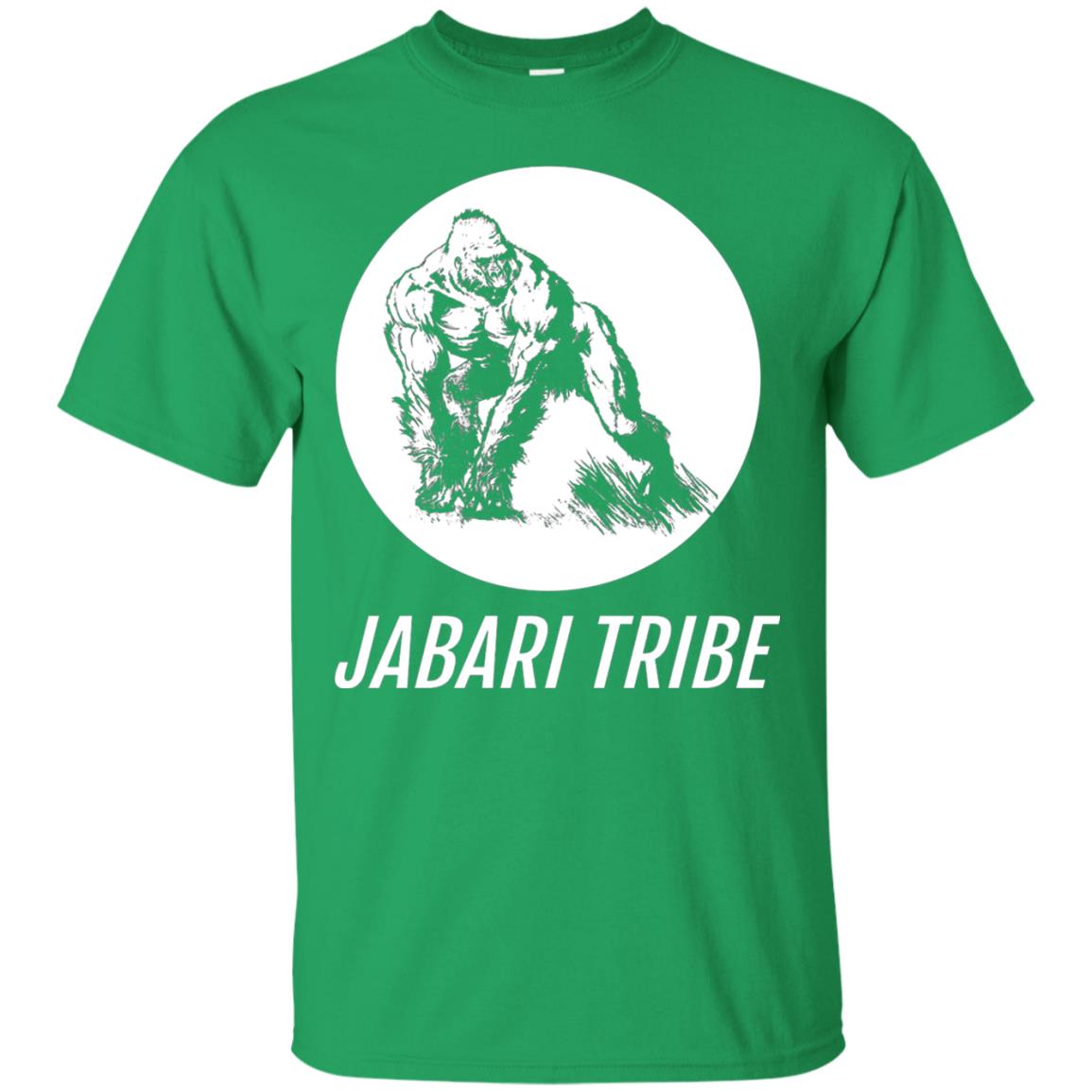 Jabari Tribe White Gorilla T-shirt Irish Green