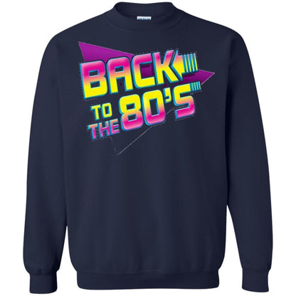 Back To The 80s Graphic Retro Novelty T-shirt Navy
