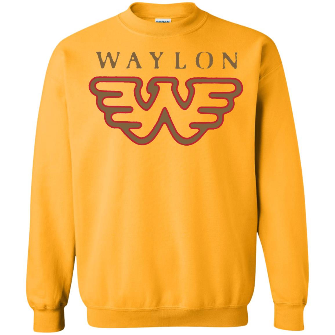 Waylon Jennings Flying W Logo Shirt Gold