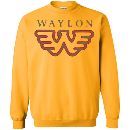 Waylon Jennings Flying W Logo Shirt Gold