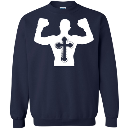 Christian Gym Exercise Workout T-shirt Navy