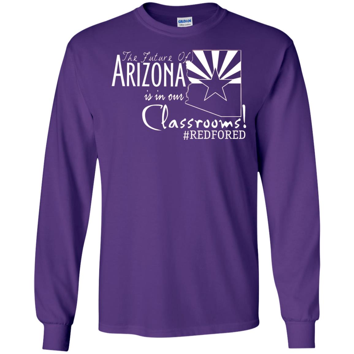 Arizona Teacher Tshirt The Future Of Arizona Is In Our Classrooms Purple