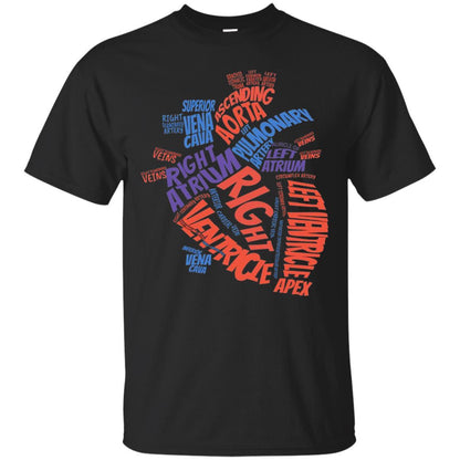 Anatomical Heart T-shirt Black