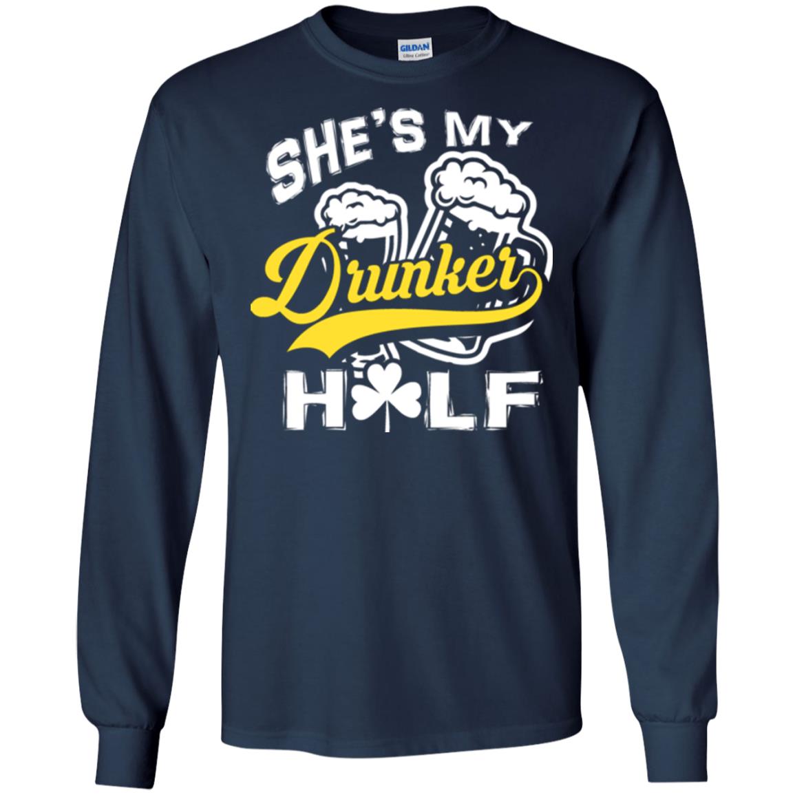She's My Drunker Half Saint Patrick's Day T-shirt Navy