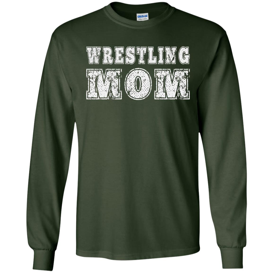 Wrestling Mom Mommy T-shirt Forest Green