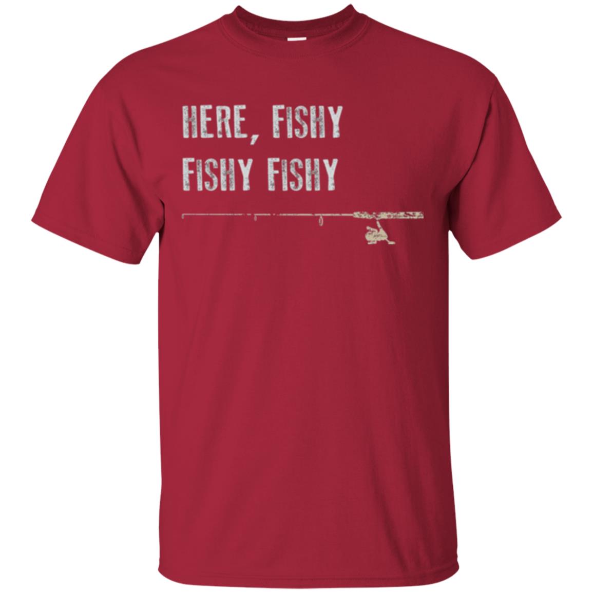 Fishing Lover T-shirt Here Fishy Fishy Cardinal