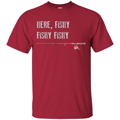 Fishing Lover T-shirt Here Fishy Fishy Cardinal
