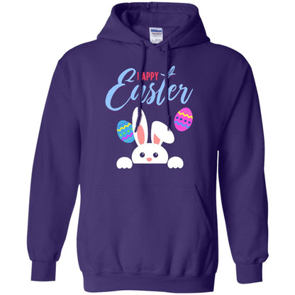 Emoji Bunny Egg Happy Easter Shirt Purple