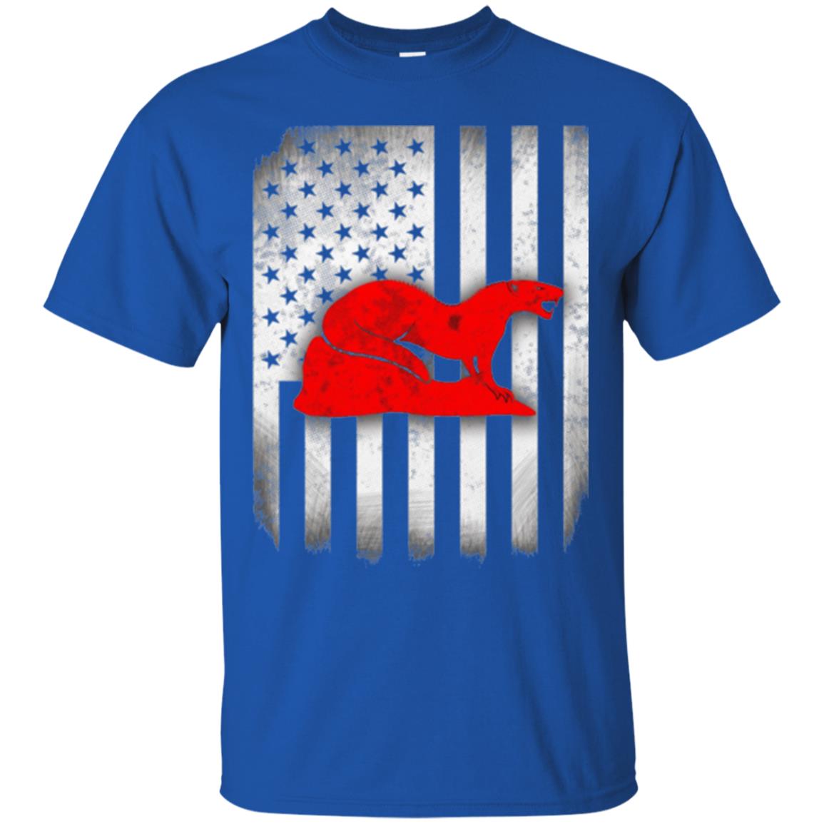 Mongoose Flag Of United States T-shirt Royal